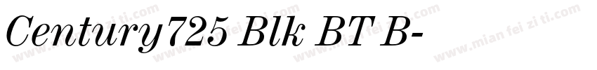 Century725 Blk BT B字体转换